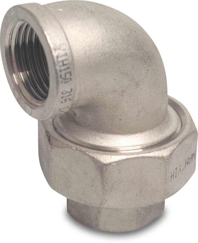 Profec Nr. 96 Knie koppeling 90° RVS 316 3/4" binnendraad 16bar type conisch